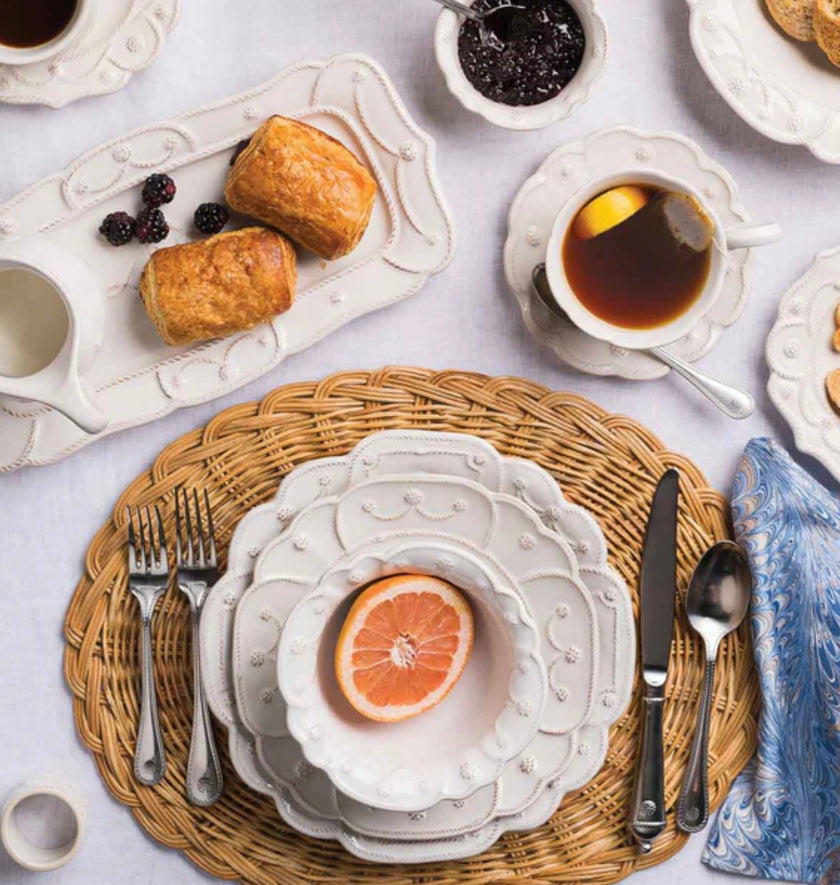 Juliska Jardins du Monde Cereal/Ice Cream Bowl - Whitewash