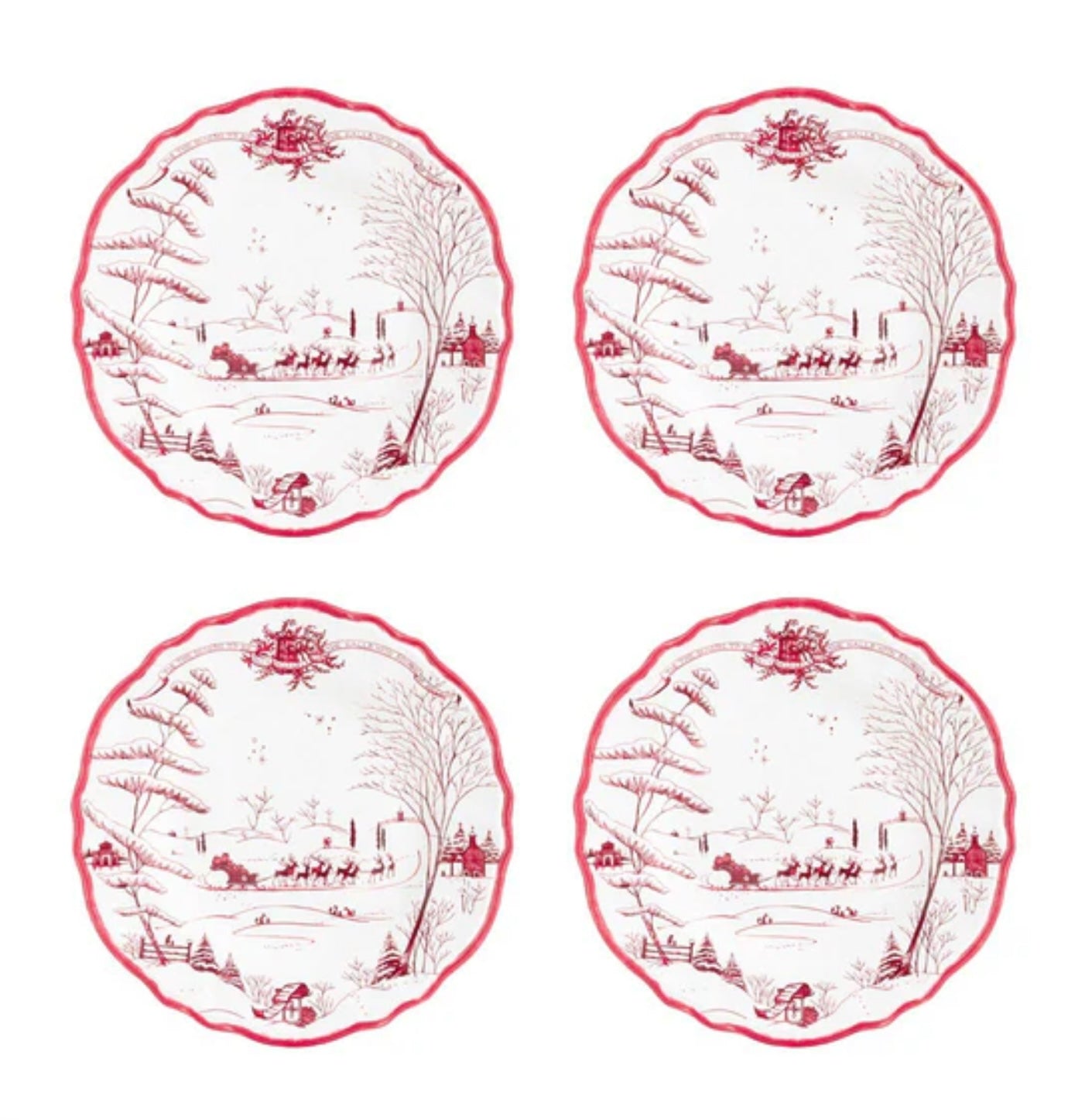 Juliska Winter Frolic Dinner Plate S/4 - Melamine