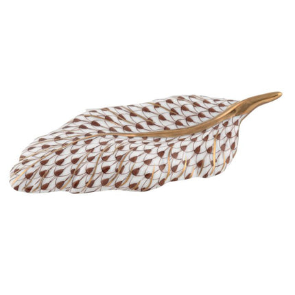 Herend Decorative Feather - Chocolate