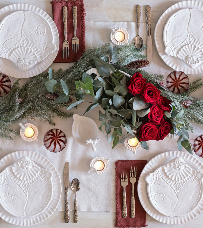 Vietri Pietra Natale Figural Salad Plate