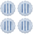 Juliska Ocean Cabana Stripe Dessert/Salad Plate S/4 - Melamine