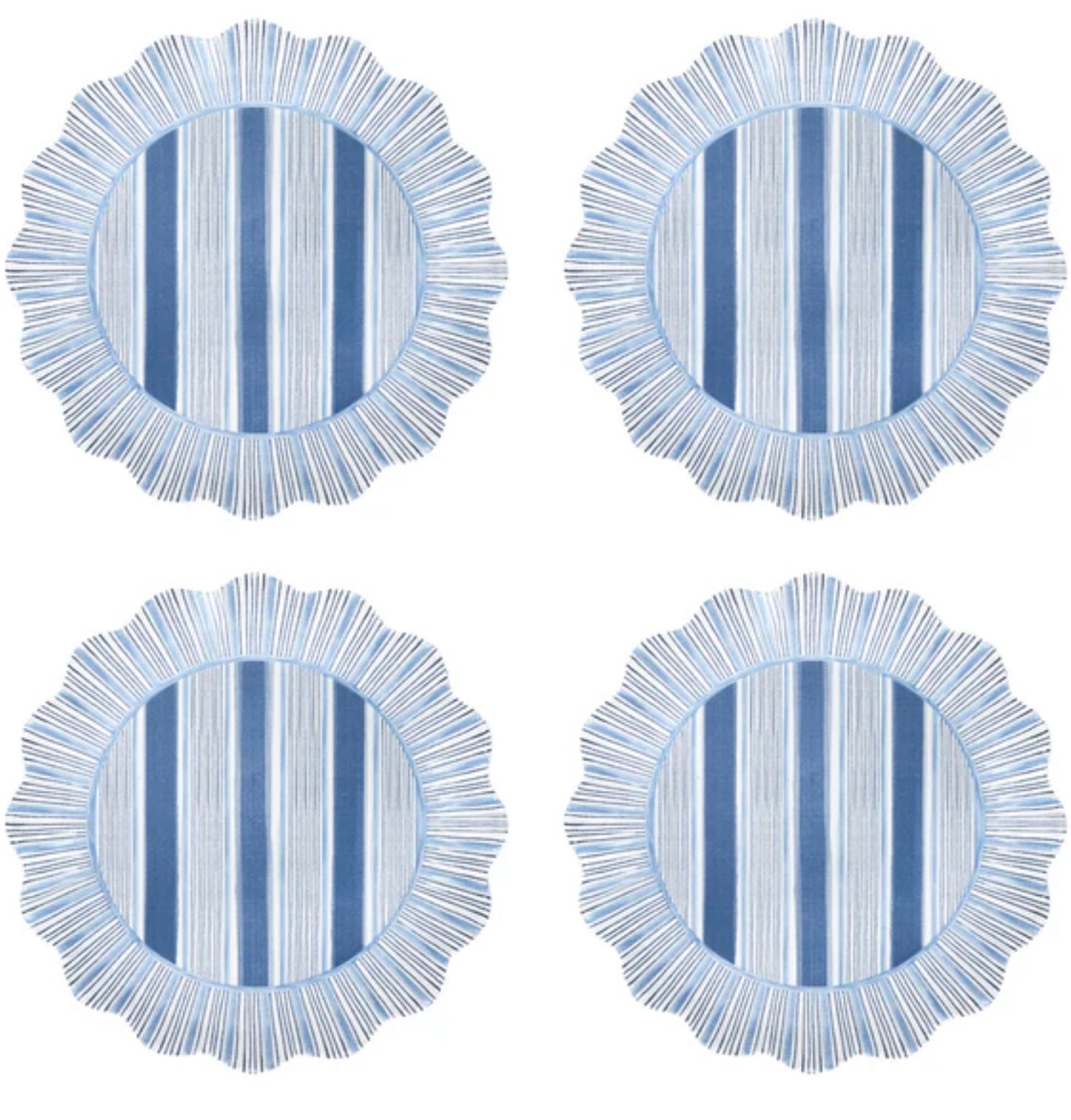 Juliska Ocean Cabana Stripe Dessert/Salad Plate S/4 - Melamine