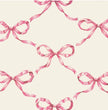 Hester & Cook Pink Bow Lattice Cocktail Napkins