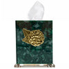 Southern Tribute Hydrangea Tissue Box Cover - Emerald