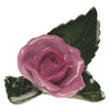 Herend Decorative Rose on Leaf - Pink