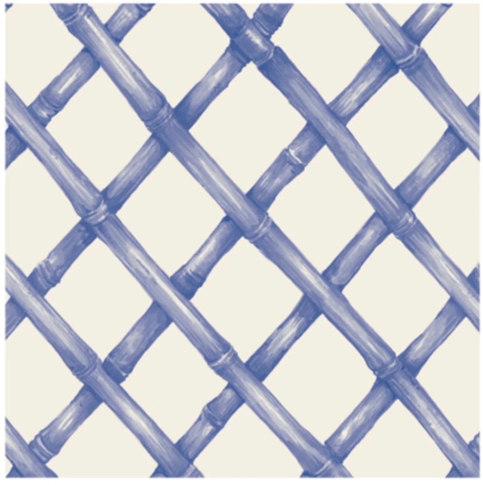 Hester & Cook Blue Lattice Cocktail Napkins