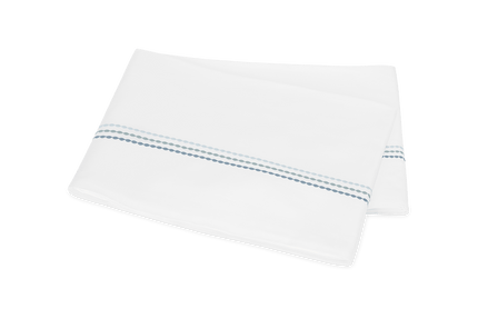 Matouk Amara Triple Pearl Flat Sheet - Hazy Pool
