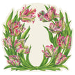 Hester & Cook Die Cut Parrot Tulip Placemat