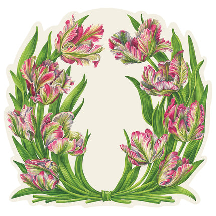 Hester & Cook Die Cut Parrot Tulip Placemat