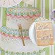 Hester & Cook Die-Cut Birthday Cake Placemat