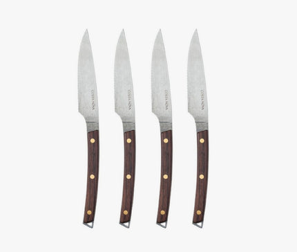 Costa Nova Rosewood Steak Knives S/4 - Brushed