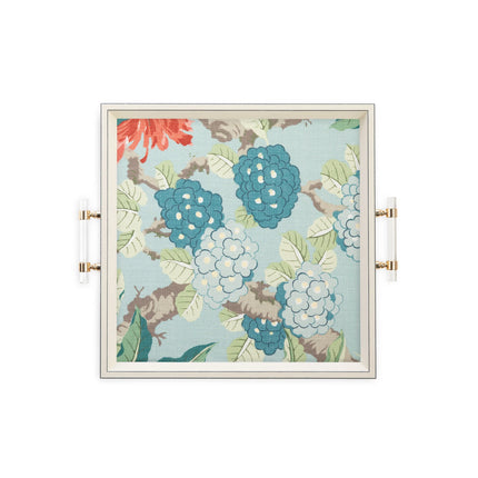 Amanda Carol Enchanted Garden Square Serving Tray