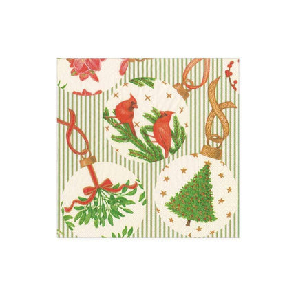 Caspari Botanical Ornaments Cocktail Napkins