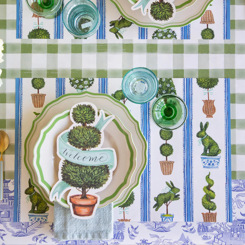 Hester & Cook Spring Topiary Paper Placemat