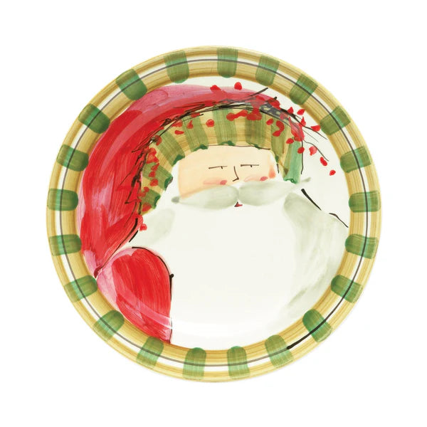 Vietri Old St. Nick Dinner Plates - Set of 4