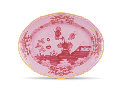 Ginori Oriente Italiano Oval Flat Platter - Porpora