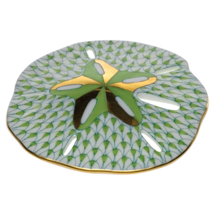 Herend Decorative Sand Dollar - Key Lime