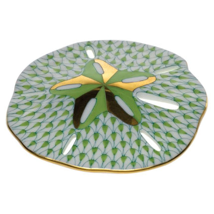 Herend Decorative Sand Dollar - Key Lime