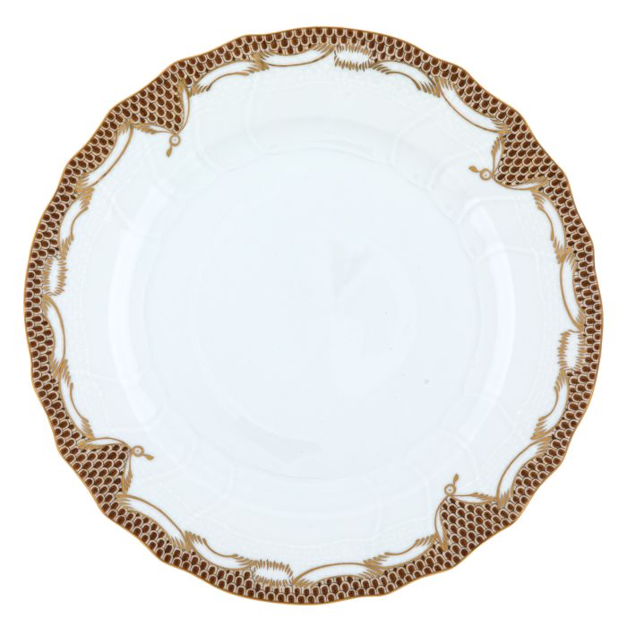 Herend Fishscale Dinner Plate - Brown