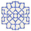 Hester & Cook Die Cut Bamboo Placemat - Blue