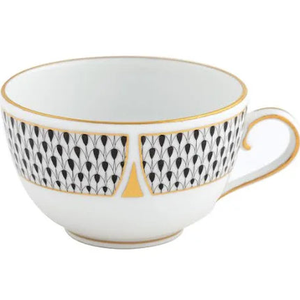 Herend Art Deco Teacup- Black