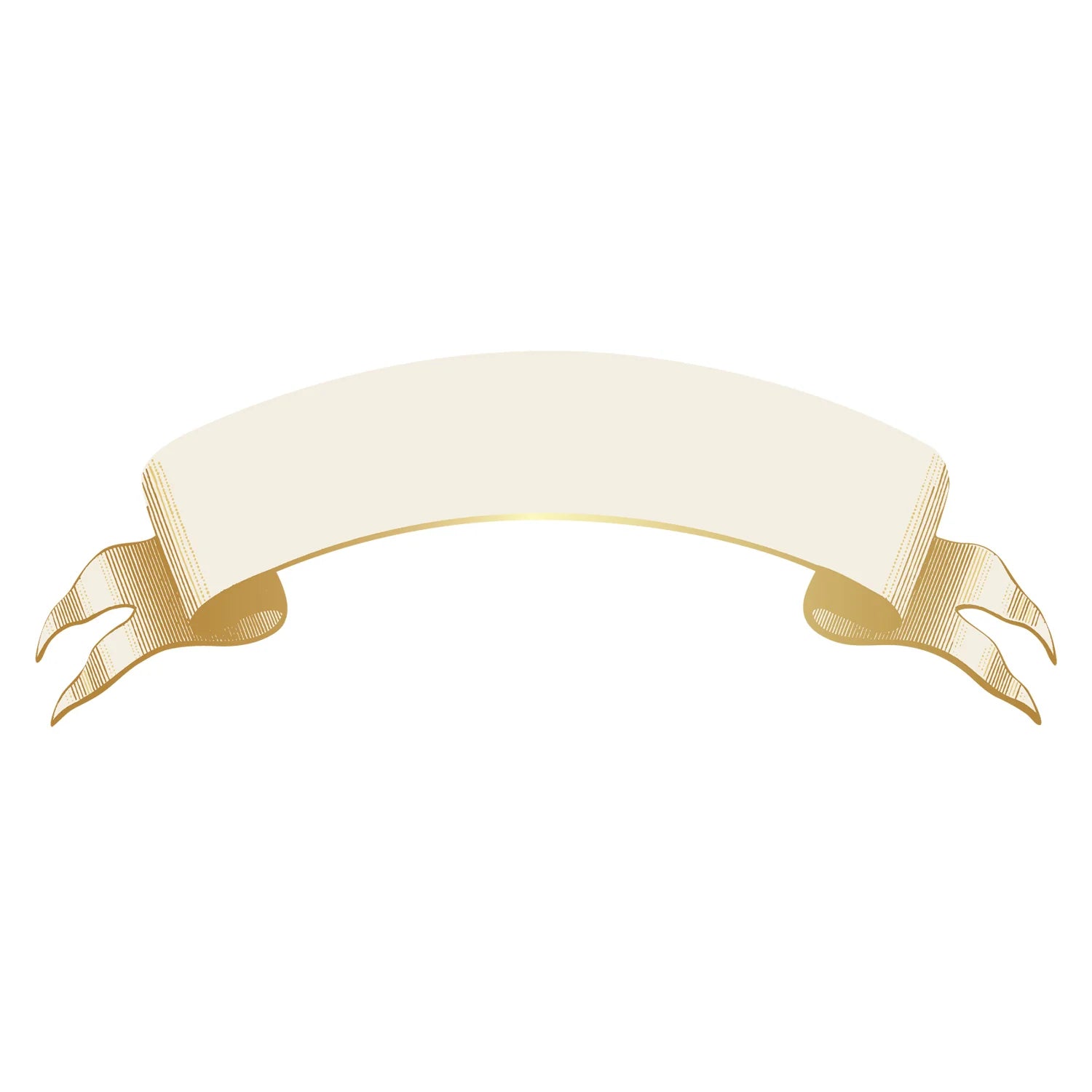 Hester & Cook Classic Gold Banner Table Accents