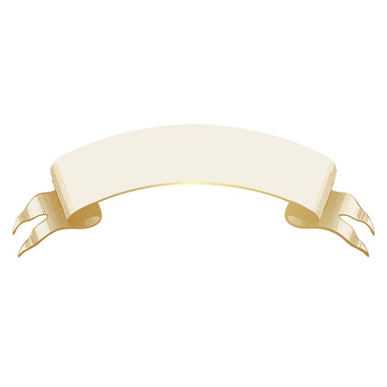 Hester & Cook Classic Gold Banner Table Accents