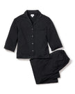 Petite Plume Olivia Wide Leg Pima Pajama Set - Black