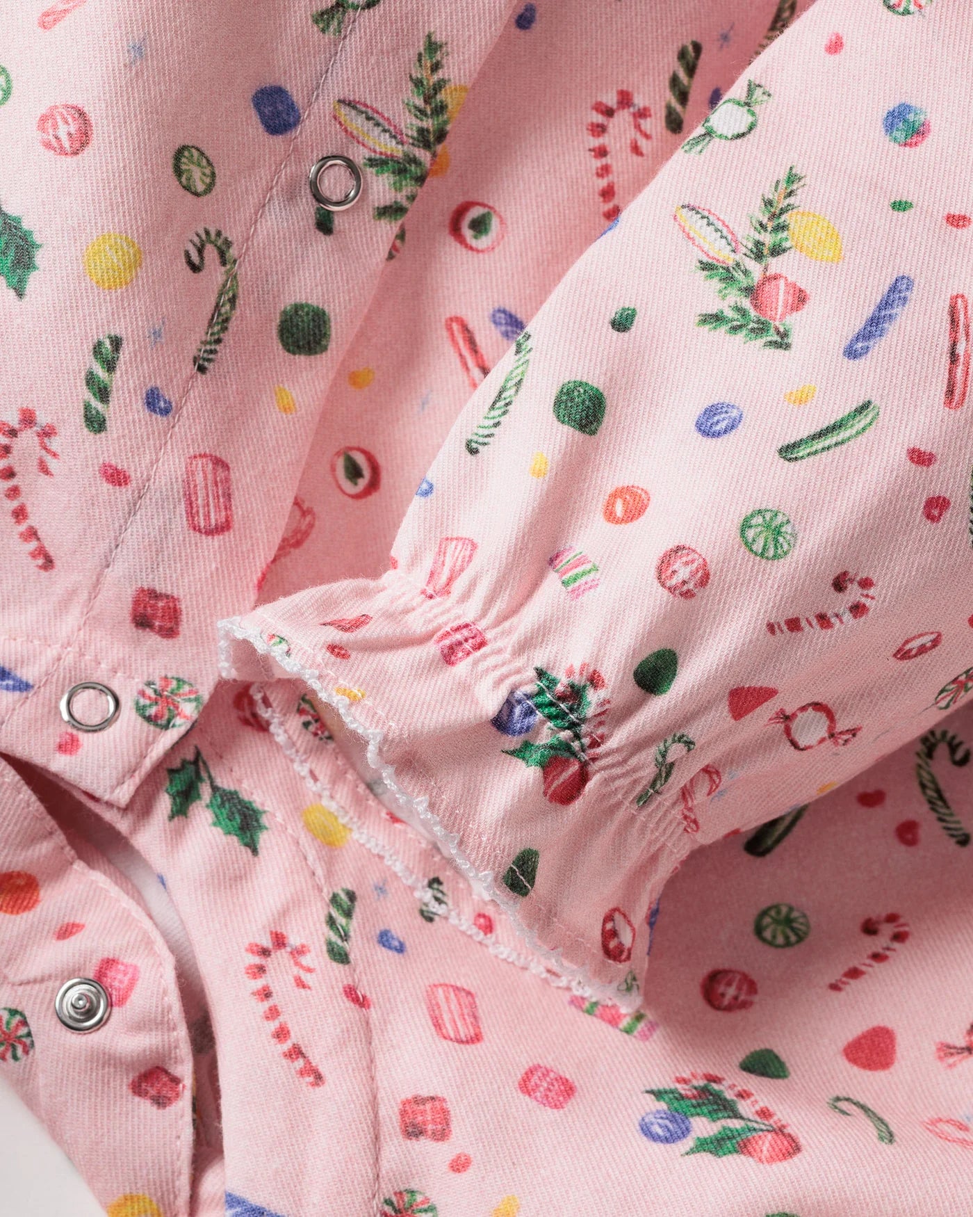 Petite Plume Twill Madeline Romper - Vintage Sweets