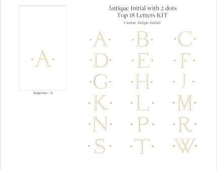 Caspari White Pearl Airlaid Single Initial Guest Towel Napkins - 24 Per Box