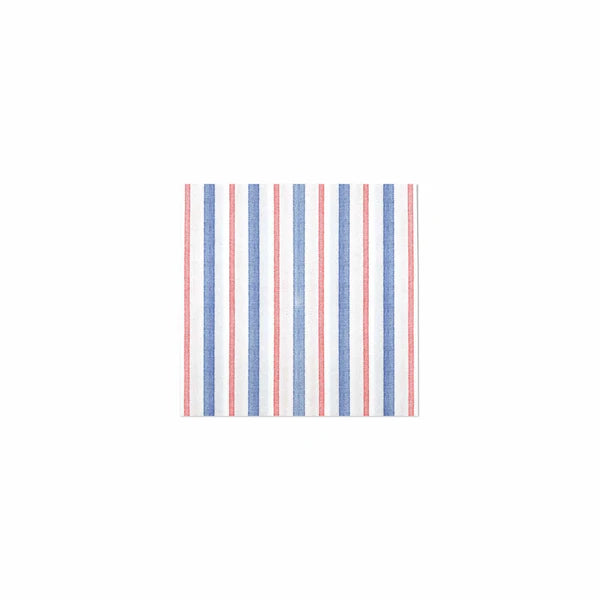 Vietri Americana Stripe Paper Cocktail Napkins