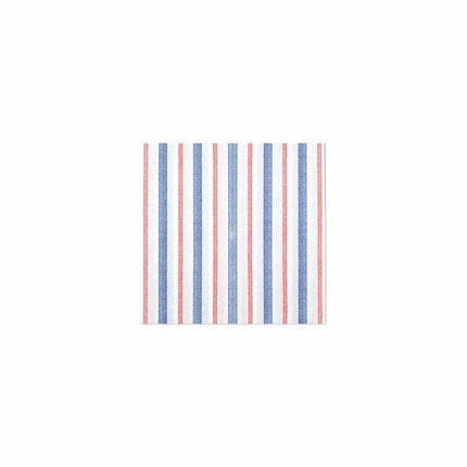 Vietri Americana Stripe Paper Cocktail Napkins