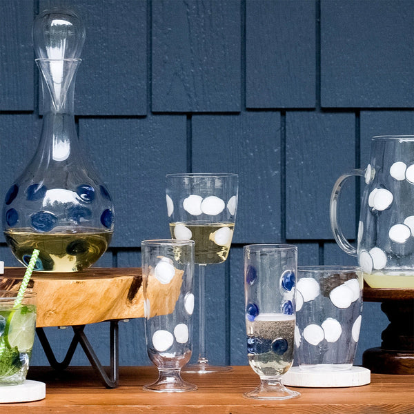 Vietri Drop White Tall Tumbler