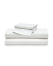 Petite Plume Luxe Sateen Cotton Bed Sheets - White