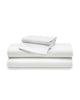 Petite Plume Luxe Sateen Cotton Bed Sheets - White