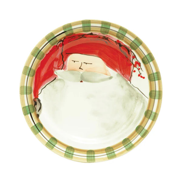 Vietri Old St. Nick Dinner Plates - Set of 4