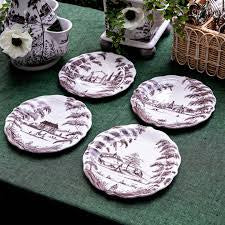 Juliska Country Estate Party Plate Assorted Set/4 - Flint