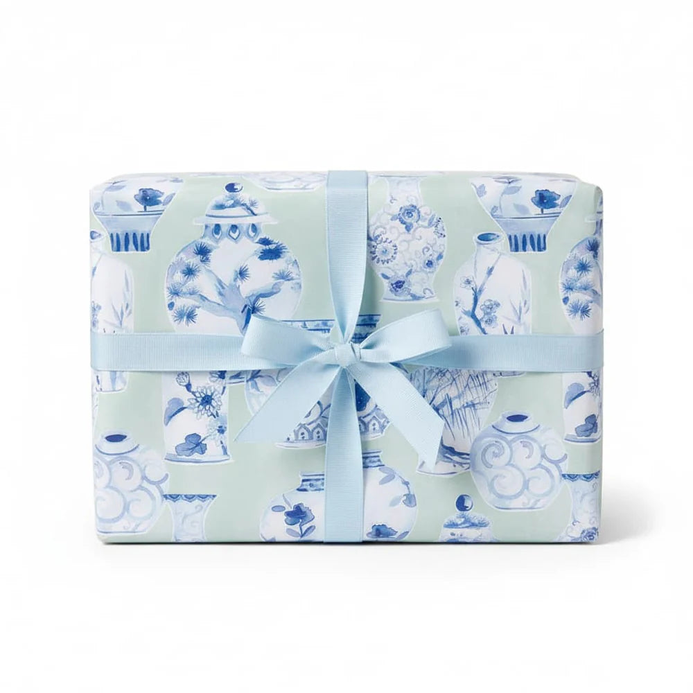 CasparI Glazed Porcelain Wrapping Paper - Celadon