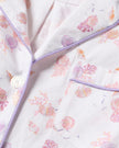 Petite Plume Women’s Short Twill Pajama Set - Seashell Splendor