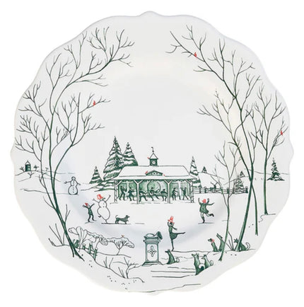 Juliska Country Estate Winter Frolic Dessert/Salad Plate - Evergreen