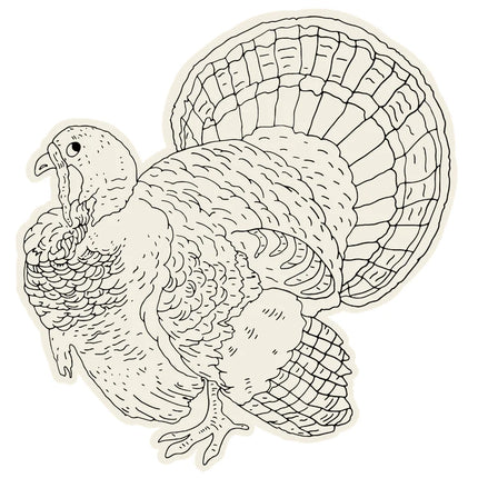 Hester & Cook Coloring Turkey Paper Placemat