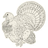 Hester & Cook Coloring Turkey Paper Placemat