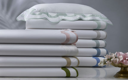 Matouk Mirasol Flat Sheet - Hazy Blue