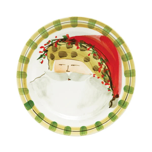 Vietri Old St. Nick Dinner Plates - Animal Hat