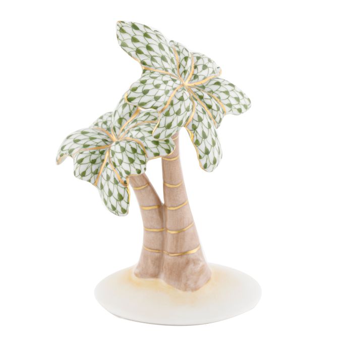 Herend Decorative Palm Tree - Forest Green