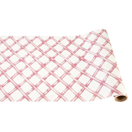 Hester & Cook Lattice Paper Stripe Runner - Pink