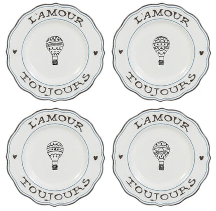 Juliska L’Amour Toujours Dessert/Salad Plate S/4
