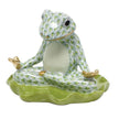 Herend Decorative Yoga Frog - Key Lime