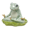 Herend Decorative Yoga Frog - Key Lime