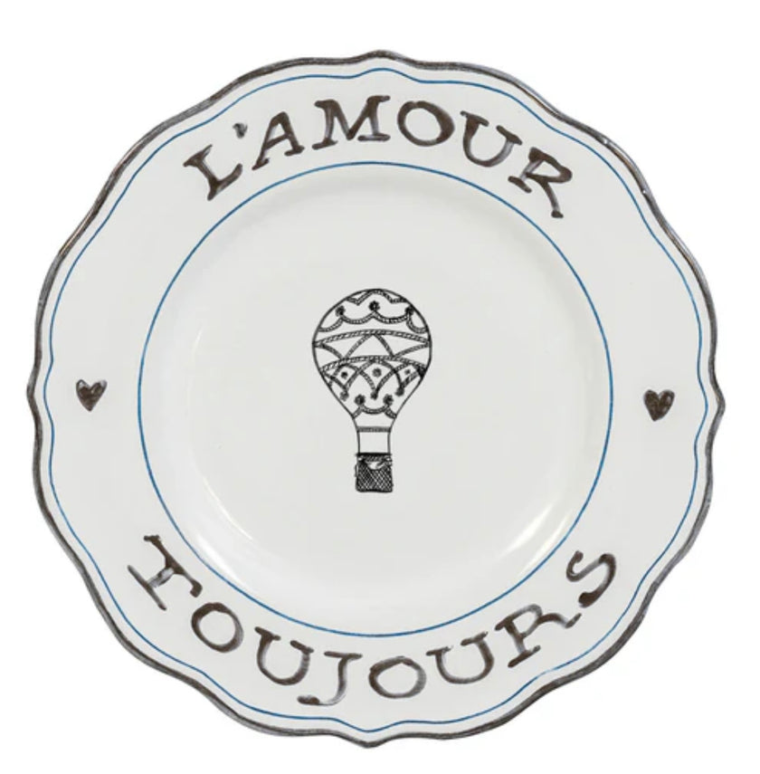 Juliska L’Amour Toujours Dessert/Salad Plate S/4